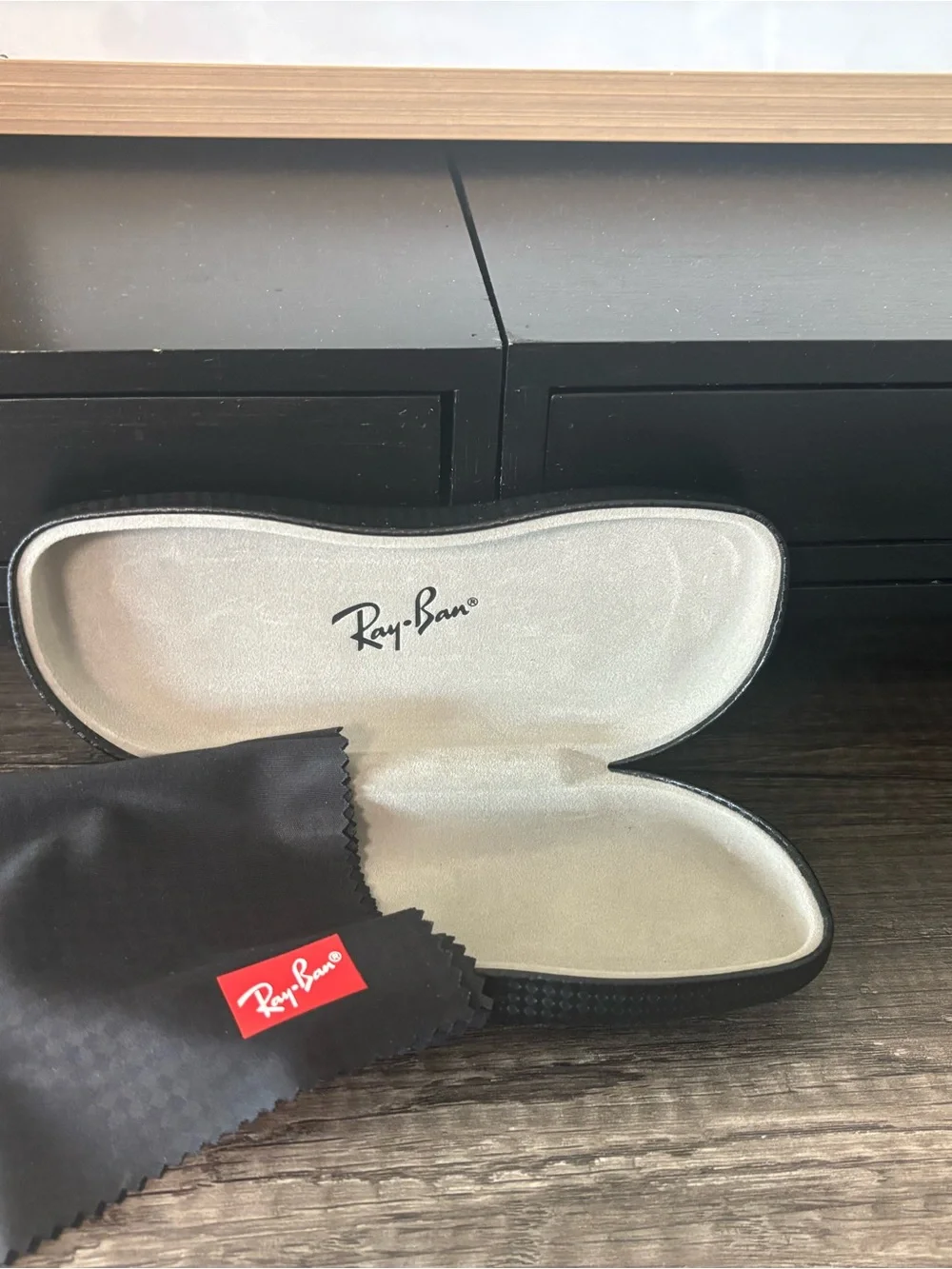 Ray-Ban Texturex Sunglasses Case with Signature Cleaning Cloth